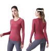 Damen 2.0 Langarm Yoga-Top - Atmungsaktives Fitness-Laufshirt