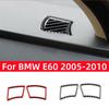 Für BMW 5er E60 2004-2010 Zubehör Kohlefaser Interieur Auto Armaturenbrett Panel Luftauslass Zierrahmen Abdeckung Dekor Aufkleber