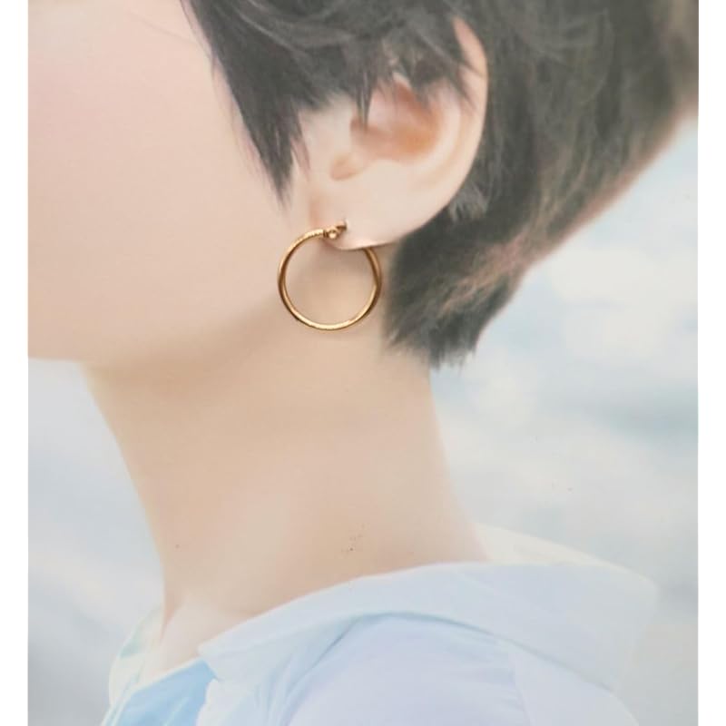 [Petit-Germe] Petit Gelme Creolen Edelstahl 316L 20mm Roségold Farbe P1025