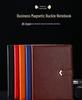 B5 Leather Business Notebook with Detachable Sleeve and Replaceable Core