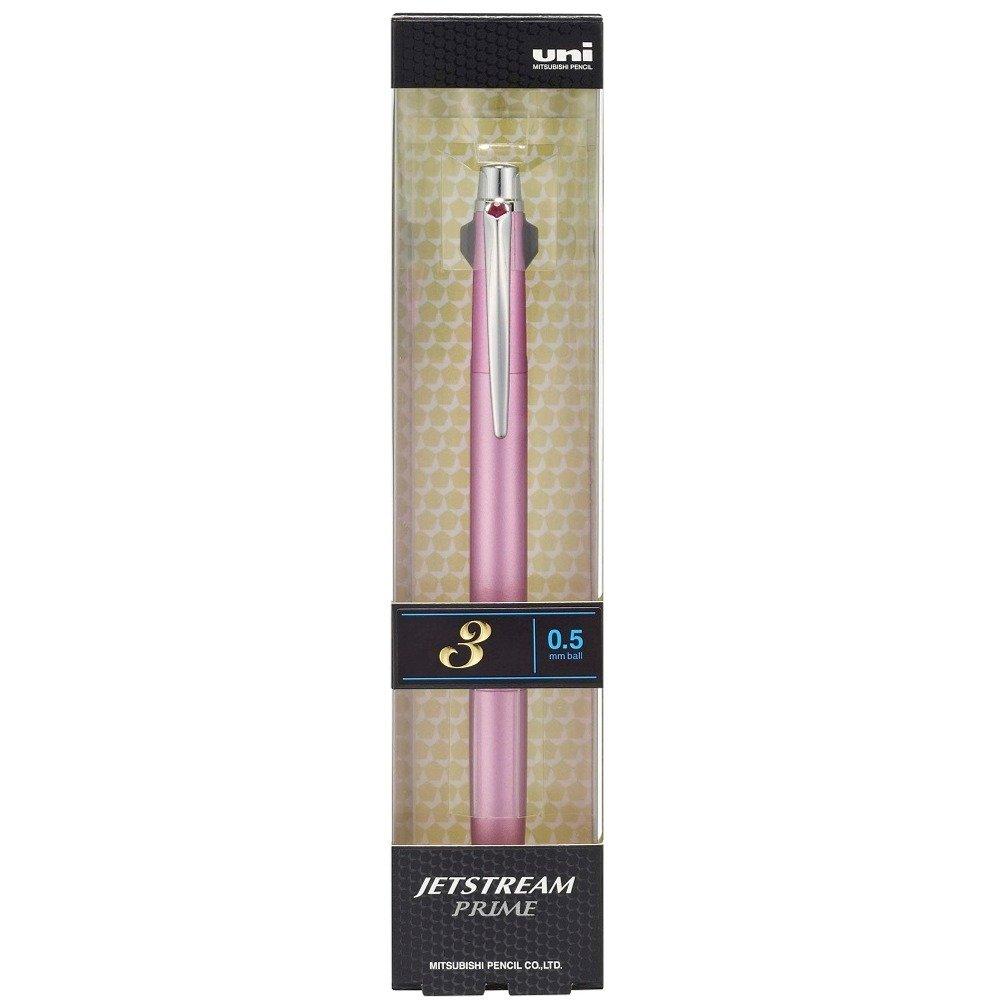 Jetstream Prime Einziehbarer Kugelschreiber Schaft Leicht [Mitsubishi Pencil] 3-Farben SXE3-3000-05, Farbe Rosa, 0,5 mm