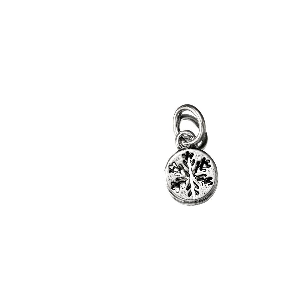 S925 Sterling Silver Vintage Thai Silver Snowflake DIY 10mm Handmade Braided Rope Material Accessories