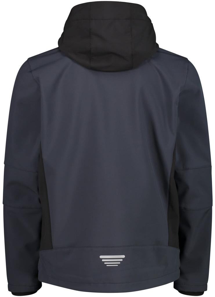 Куртка CMP мужская софтшелл с отстегивающимся капюшоном (3A01787N) антрацит/дануб