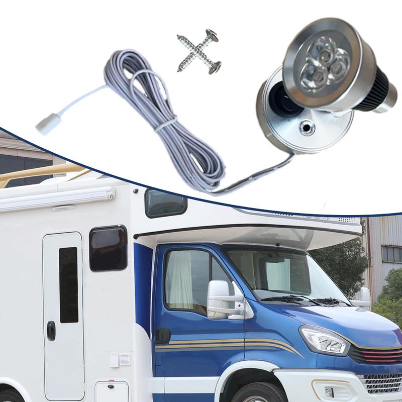 12V Reading Light RV Wall Lamp White LED 3500K RV Camper Bedside Spotlight Motorhome Accessories For Car Caravan Boat