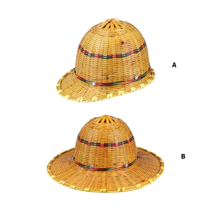 Breathable Bamboo Weave Cap For Outdoor Activities Lightweight And Friendly Unisex Design Practical Sun Protection Hat