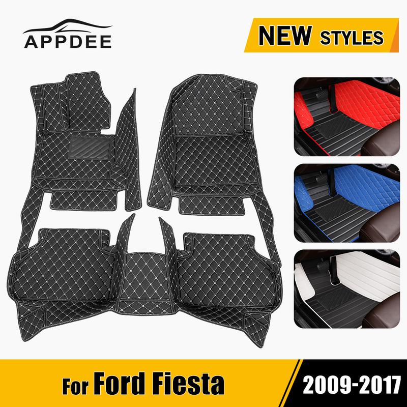 

Автомобильные коврики для Ford Fiesta 2009 2010 2011 2012 2013 2014 2015 2016 2017 Автомобильные подкладки для ног Аксессуары для интерьера BLACK-BLACK-Only 1pc