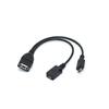 Micro USB OTG Cable with Power Supply for Tablet/Phone & External Card Reader
