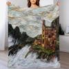 Engine Houses At Botallack Cornwall. Textile Art Throw Blanket Men's Soft Warm Throw Blanket for Couch