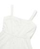 WACKY WILLY Women'S Cotton Sleeveless Dress White