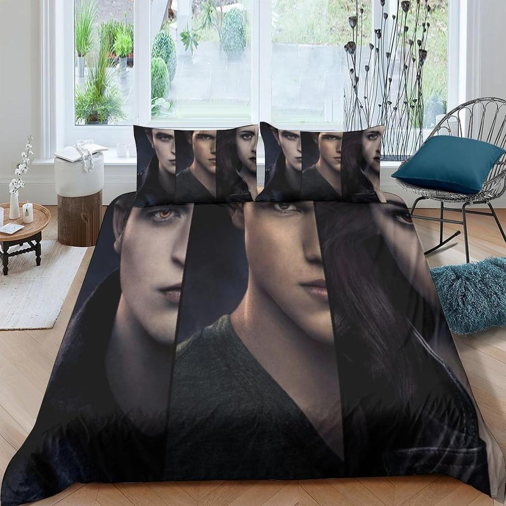 Bella Vampire Girl Bedding Sets Exquisite Bed Supplies Set The Twilight Duvet Cover Bed Comforter Set Bedding Set Birthday Gift