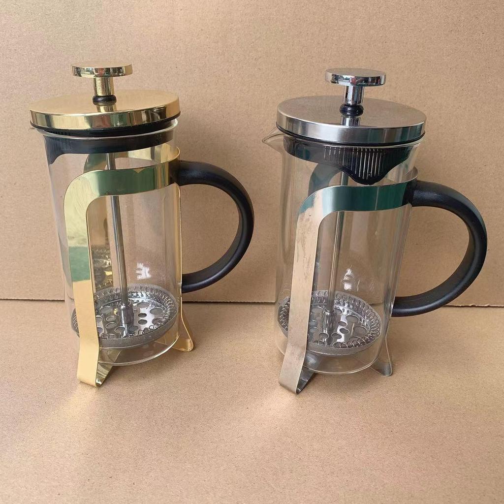 French Press Glass Tea & Coffee Infuser - Home Use Cold Brew Pot