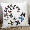 Gezellig Bankkussenhoes Vlinderprint 45X45cm Decoratieve Kussens voor Thuis Polyester Perzikvezel Kussensloop Zitkussen Rugkussen