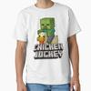 Chicken Jockey A Minecraft Movie Classic Tshirt Made In Usaaus Tshirt S2xl