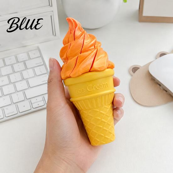 Interactive Stress Toys Telescopic Ice Cream Cone Fidget Toy Novelty Spiral Swords Sensory Creative Party Favors Relief Toy for Anxiety Portable