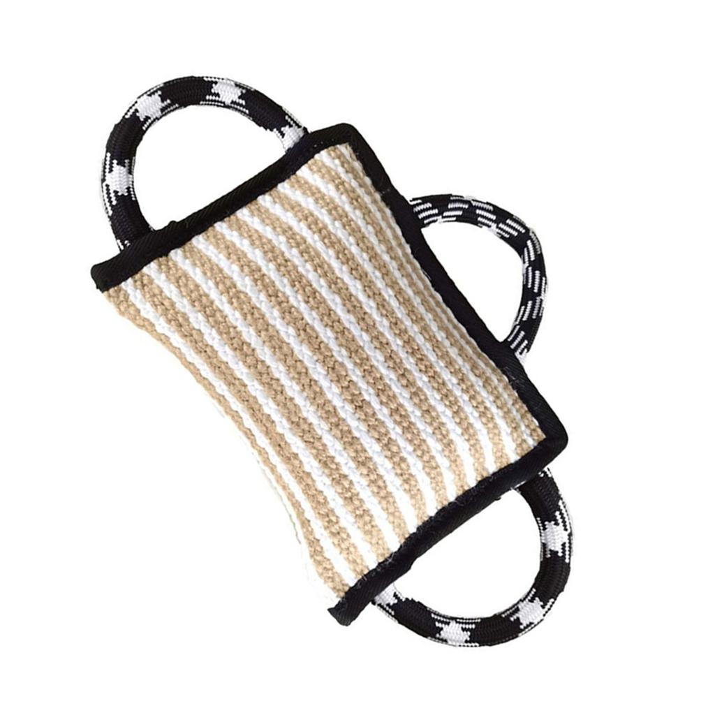 Dog Bite Numbing Pillow Tug Toy Dog Training Tug Pillow Toy with Handles Dog Training Bite Pillow