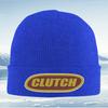 CLUTCH Text Logo Design Oval Shape Unisex Women Unisex Knitted Hat Beanie Pullover Cap Winter Thermal Warm Christmas Outdoor Cyclin