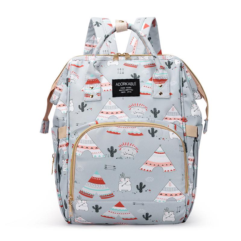 2025 Fashionable Mummy Bag: Double Shoulder, Large Capacity, Lightweight Backpack for Mother and Baby Outings