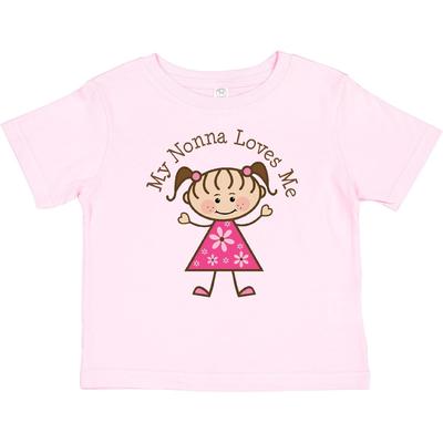 Inktastic My Nonna Loves Me Baby T-Shirt Grandma Grandchild Granddaughter Stick