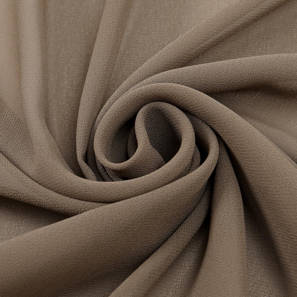 Bow Embroidered Chiffon Hijab Scarf For Woman Muslim Hijabs Shawls Ladies Fashion Long Wraps Foulard Headband Scarves 195*75Cm