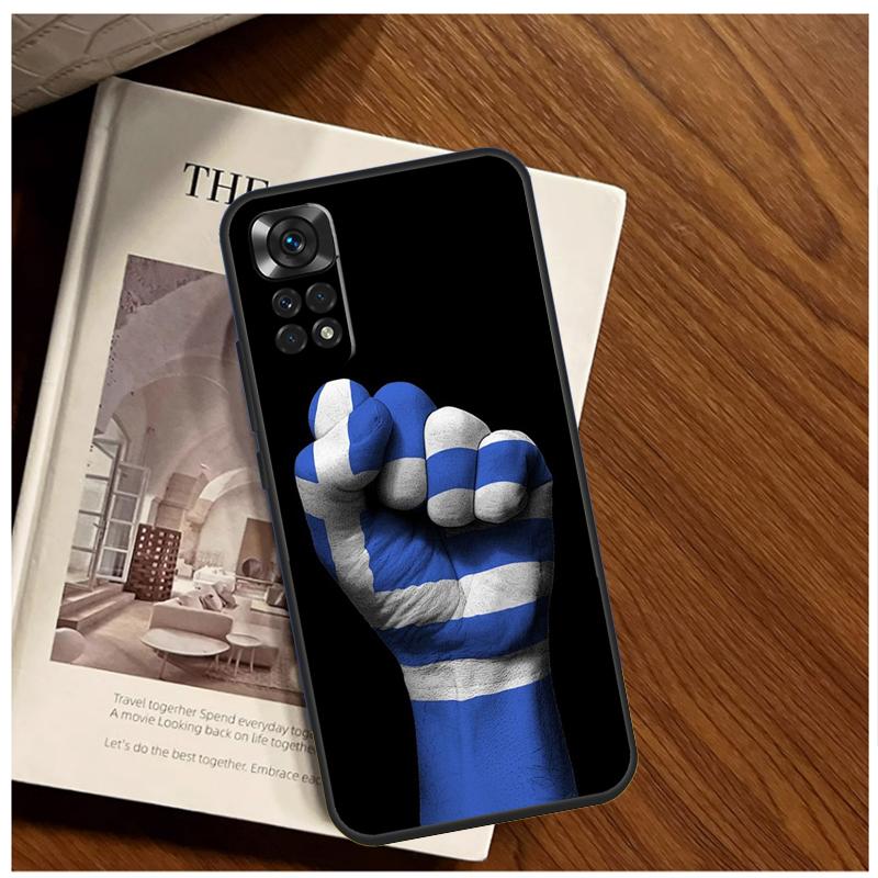 Greece Greek Flag Case For Xiaomi Redmi 12 12C 13C 10C 9C Redmi Note 13 12 9 10 11 Pro 9S 10S 11S 12S Cover