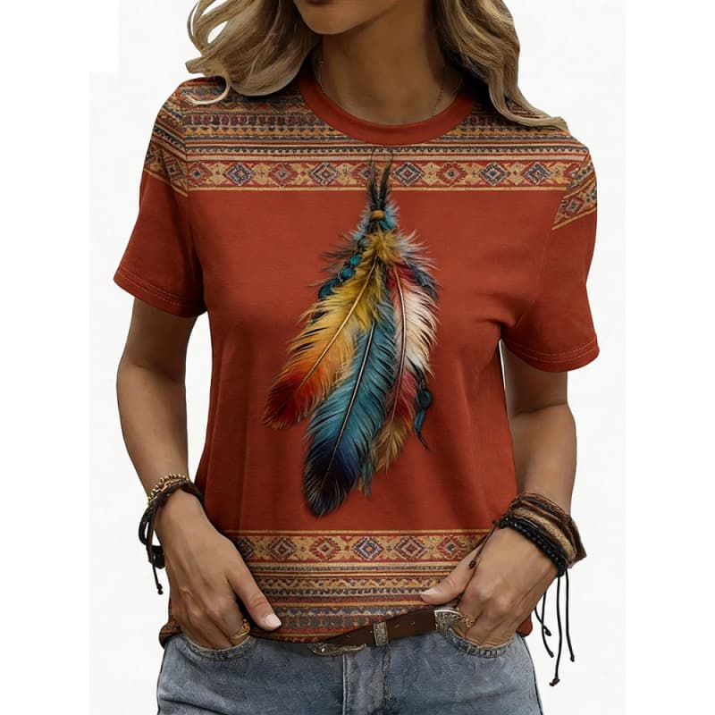 3D Printed Women's Short-sleeve T-shirt, Plus-size Women's Clothing, Fashionable and Versatile, Casual, Everyday Wear