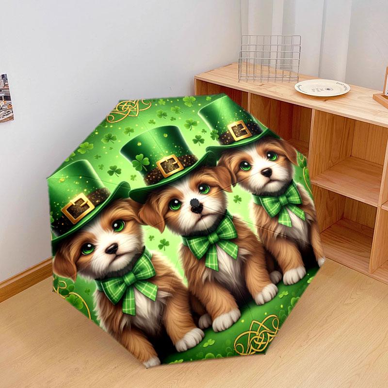 Threepuppies Pattern Pattern New Style Umbrella, 1 Piece Automatic Folding Umbrella, Portable Travel Umbrella, Outdoor Umbrella, Birthday Gift
