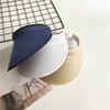 Women Summer Empty Top Visors Sun Hat Simple Solid Color Wide Brim Sunscreen Cap Female Outdoor Adjustable Travel Beach Hats