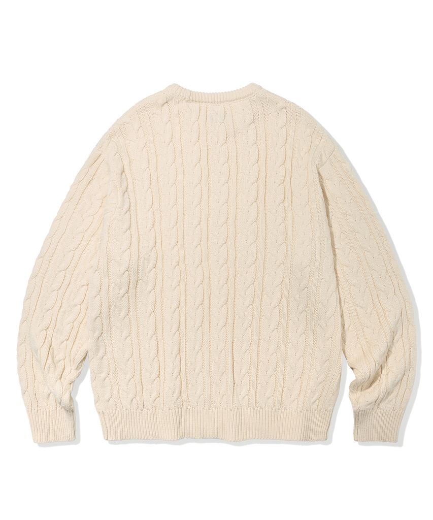 FILLUMINATE Mellow Round Knit - Ivory