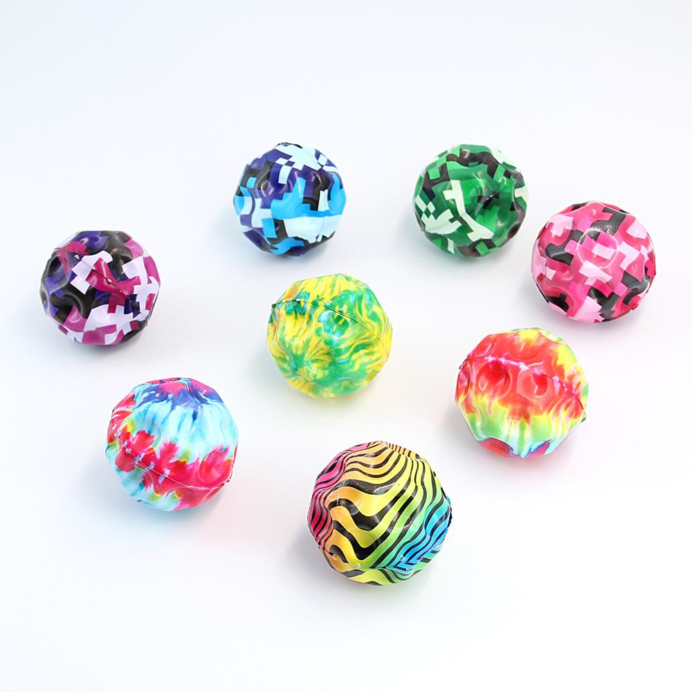 1PCS Moon shaped porous elastic ball for children indoor and outdoor decompression super elastic ball fun children's gift reward