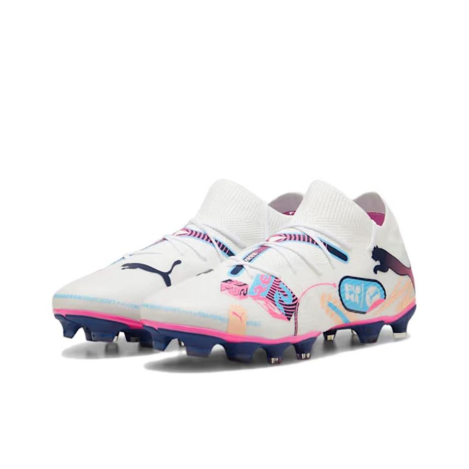 Puma Future 7 Match Volume Up Sports Comfort AG FG Football Shoes Men Football Shoes White 108074-01