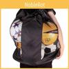 Premium Black Canvas Sports Ball Backpack Extra Large Capacity For Basketball Soccer Equipment
