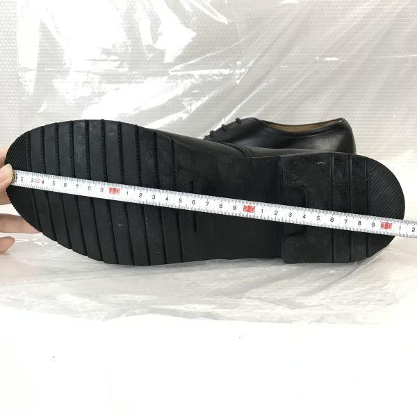 Netherlands VAN LIER Leather Service Shoes Plain Toe 28.0/M Black Business(USED)