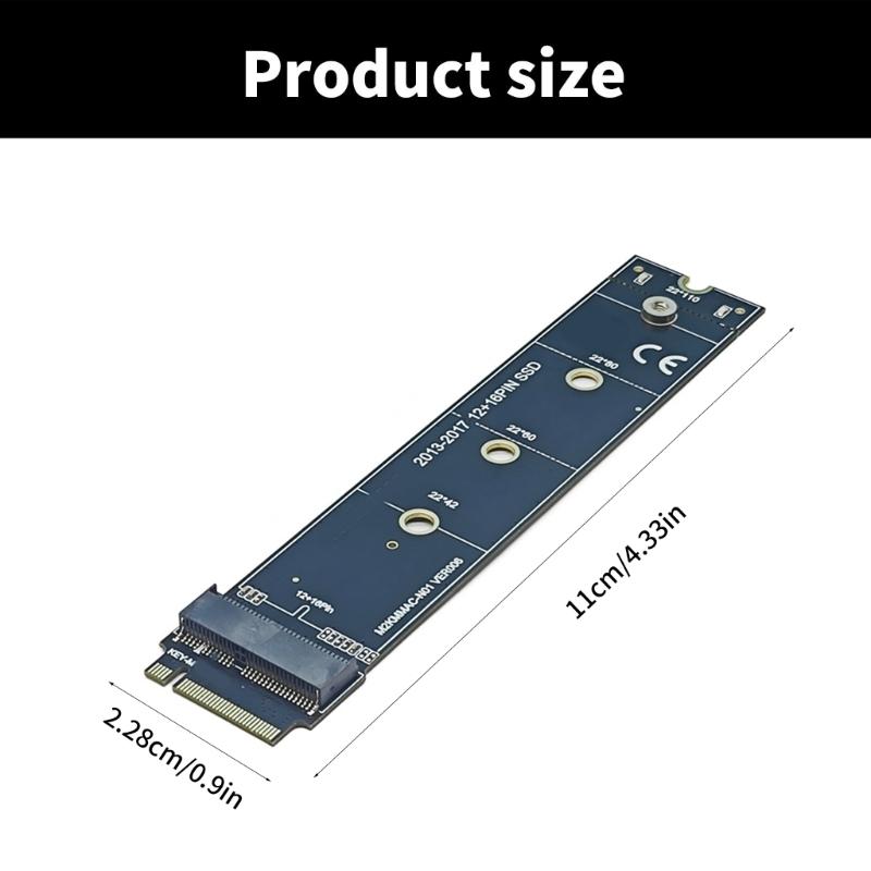 M.2 NVME SSDs Adapter Converters Card for 2013 2014 2015 2017 A1465 A1466 SSDs Accessories Kit