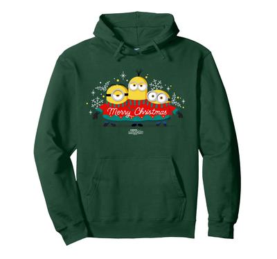 Minions Merry Christmas Festive Holiday Hoodie