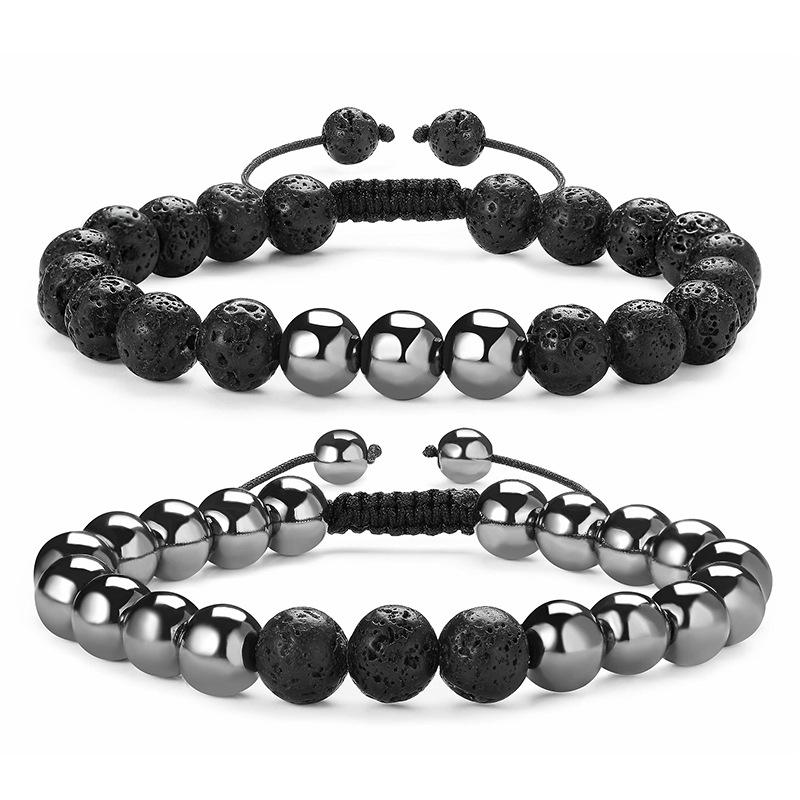 JYL TS Bracelet Couple s Magnetic  Adjustable Braided Deepens Affection & Harmony magnet