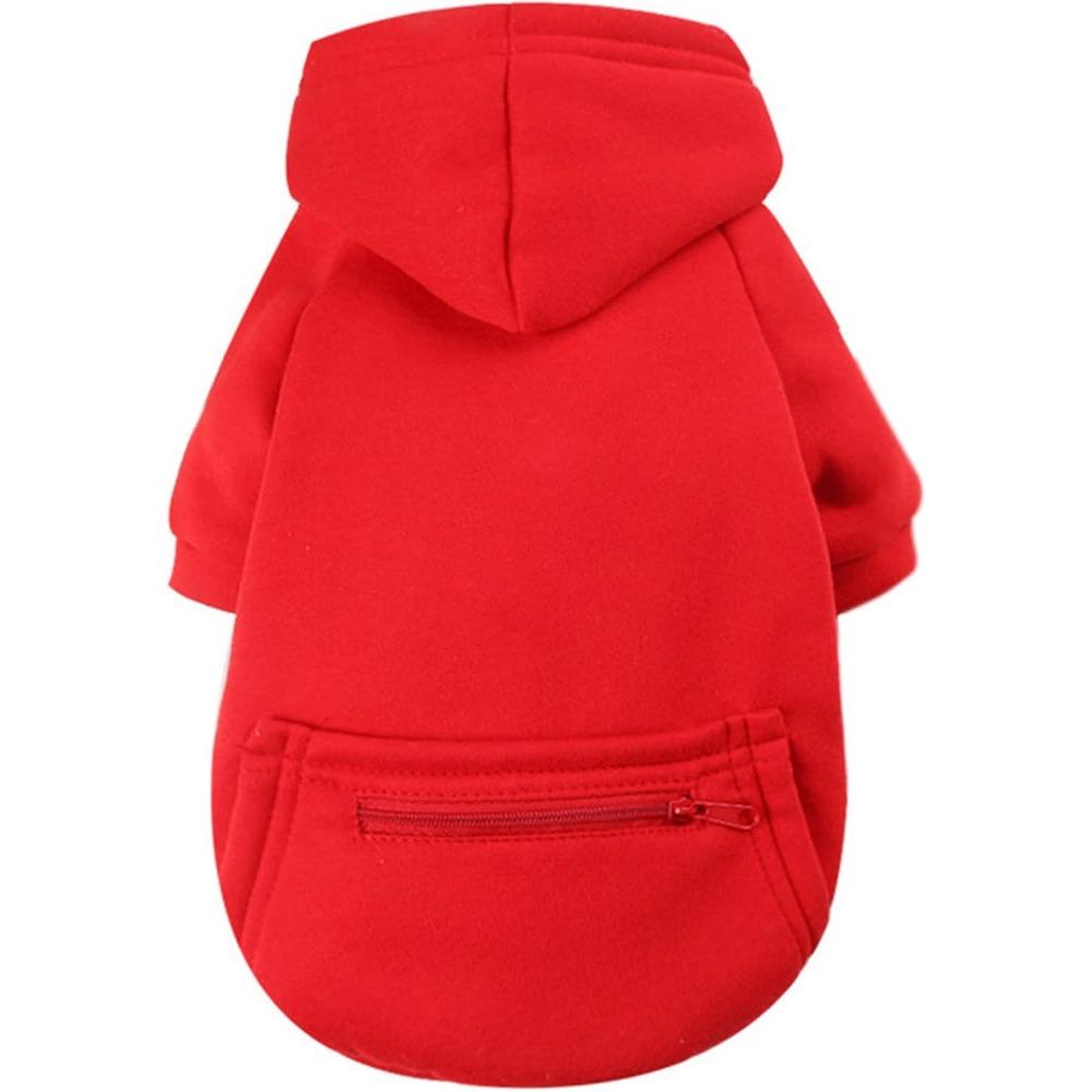 Pet Dog Cold Weather Jacket with Pockets Winter Dog Hoodie Warm Puppy Clothes for Large and Small Dogs Chihuahua Clothing, Sweet Gift for Cute Pets