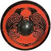 Medeltida Viking Eivor Valhalla Raven Shield Autentisk Battleworn. Netto