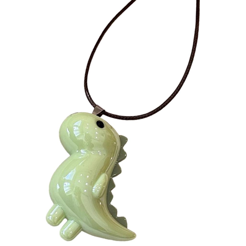 Sweet Elephant Dinosaur Necklace Long Rope Chain Choker Unique Animal Pendant Neckchain Fashion Jewelry for Women