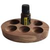 6-Slots Essential Oil Storage Box Wooden Organizer Rack Display Stand
