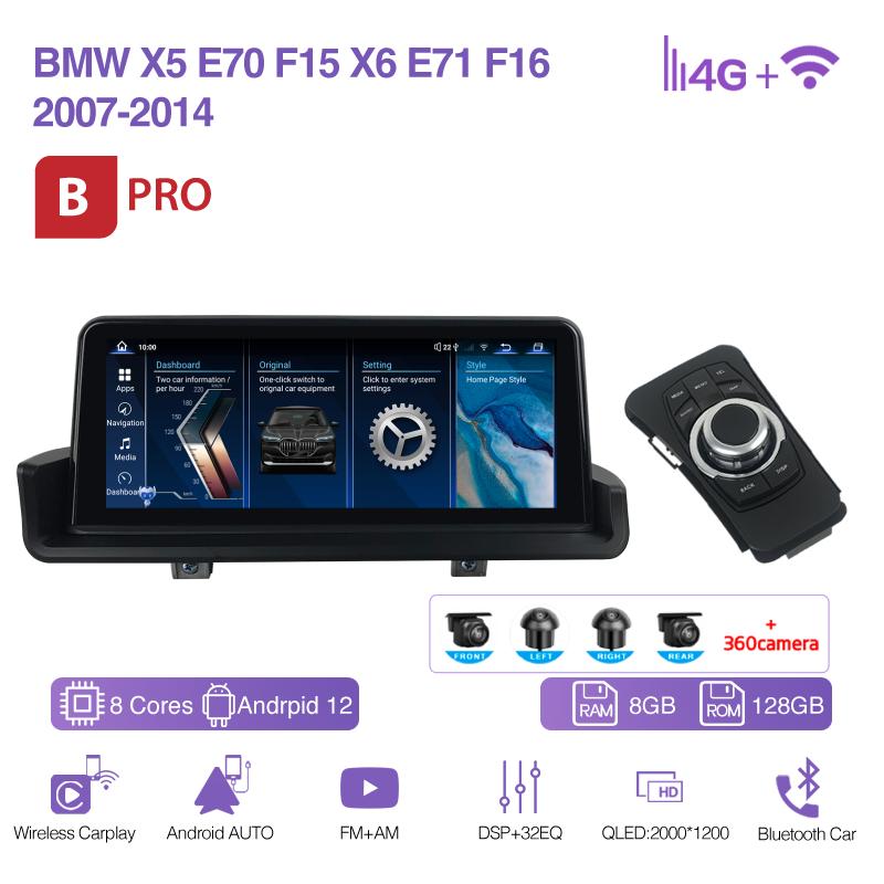 10.25Inch Car Multimedia Video Player For BMW 3 Series E90/E91/E92/E93 2007-2012 GPS Navigation Radio CarPlay 4G 360Camera