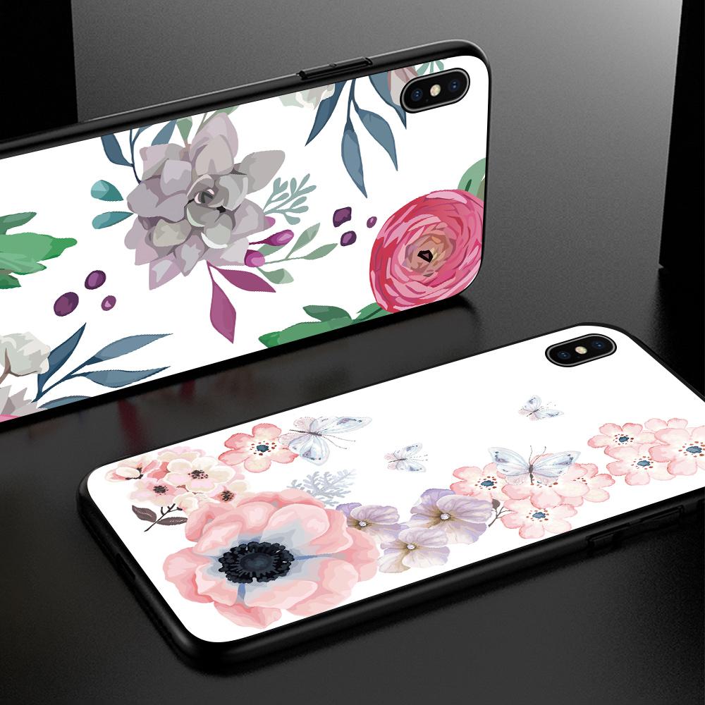 Wunderschöne Aquarell-Blumen-Schutzhülle aus weichem TPU-Silikon