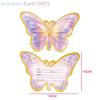 Pink Butterfly Birthday Party Supplies: Disposable Plates, Cups, Tablecloth, Banners, and Balloons for Girls