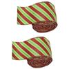 Christmas Ribbon Party Ribbon Striped Webbing Flexible Ribbons