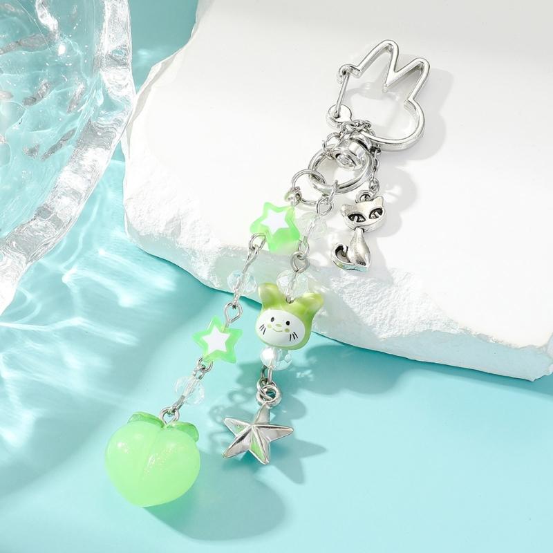 Kristall Acryl Perlen Schlüsselanhänger Süß Ins Auto Tasche Zubehör Handy Hülle Anhänger