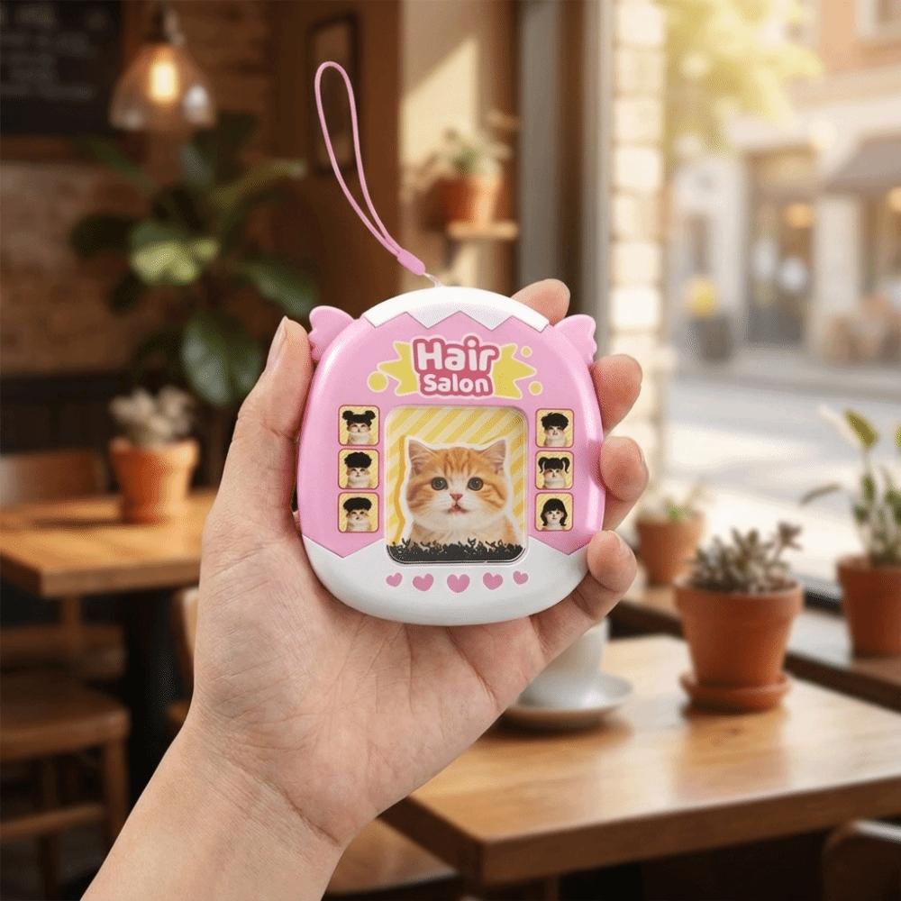 Fidget Toy DIY Hair Style Keychain Steel Bead Cat Hair Drawing Board Car Pendant