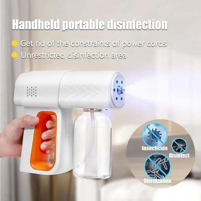 380ML K6PRO Kabelloser Elektrischer Nano-Sprüher Vernebelung Desinfektionspistole Blaulicht Sprüher Haushalt Atomisierung Desinfektionsmittel Maschine