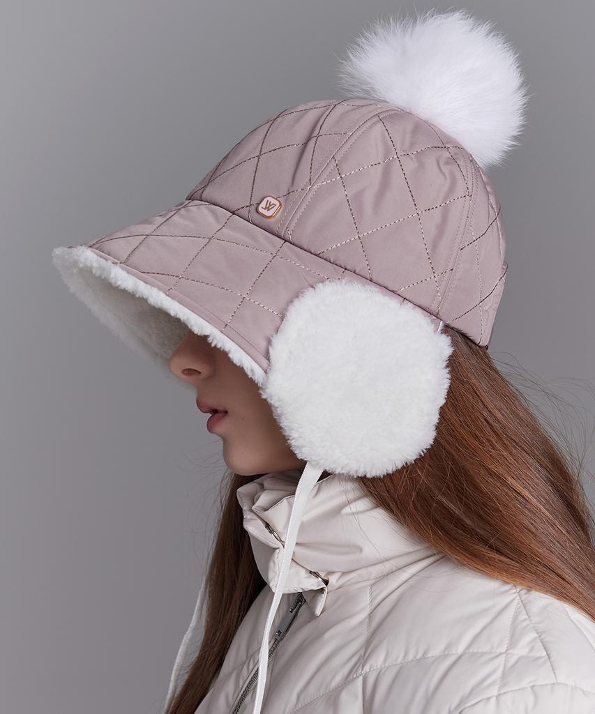 Hwaiteusaenjeu Diamond Quilted Ear Bonnet Hat Lanua (4 Colors)