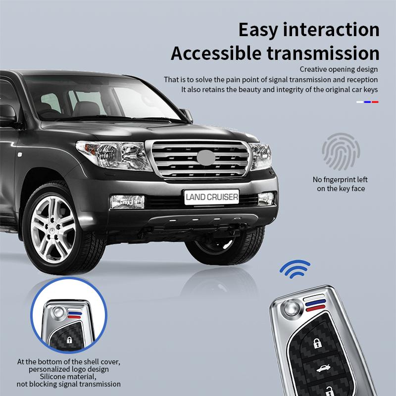 Zinc Alloy Car Remote Key Case Full Cover Holder for Toyota Auris Corolla Reiz Avensis Verso Yaris Aygo Rav4 Scion TC IM 2015
