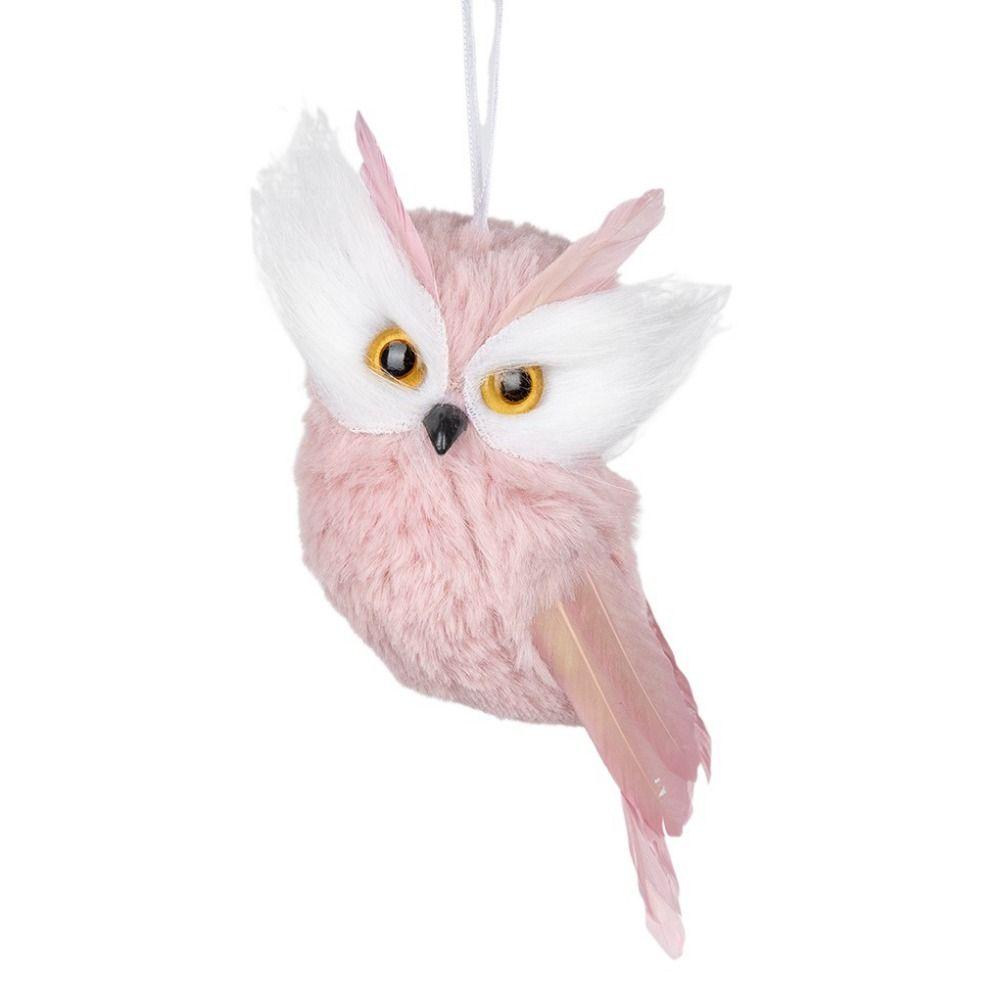 

Розовый Сова Рождественская Подвеска Пена Симуляция Сова Кукла Украшения Праздничная Вечеринка owl