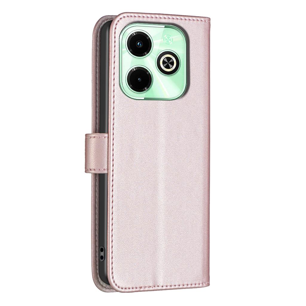 BINFEN COLOR BF17 For Infinix Hot 40/Hot 40 Pro Wallet Case PU Leather Cover Stand